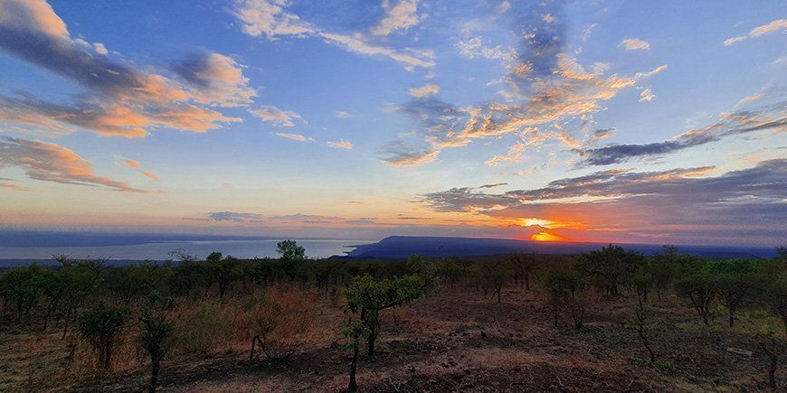 Utsikt från Ngorongoro Wild Camp