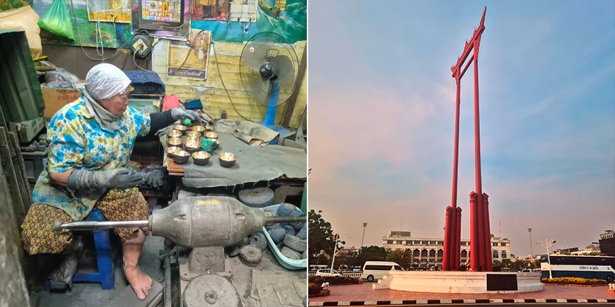 Sightseeing genom Bangkoks gator