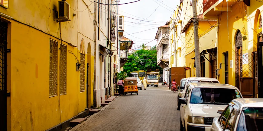 Gamla stan i Mombasa