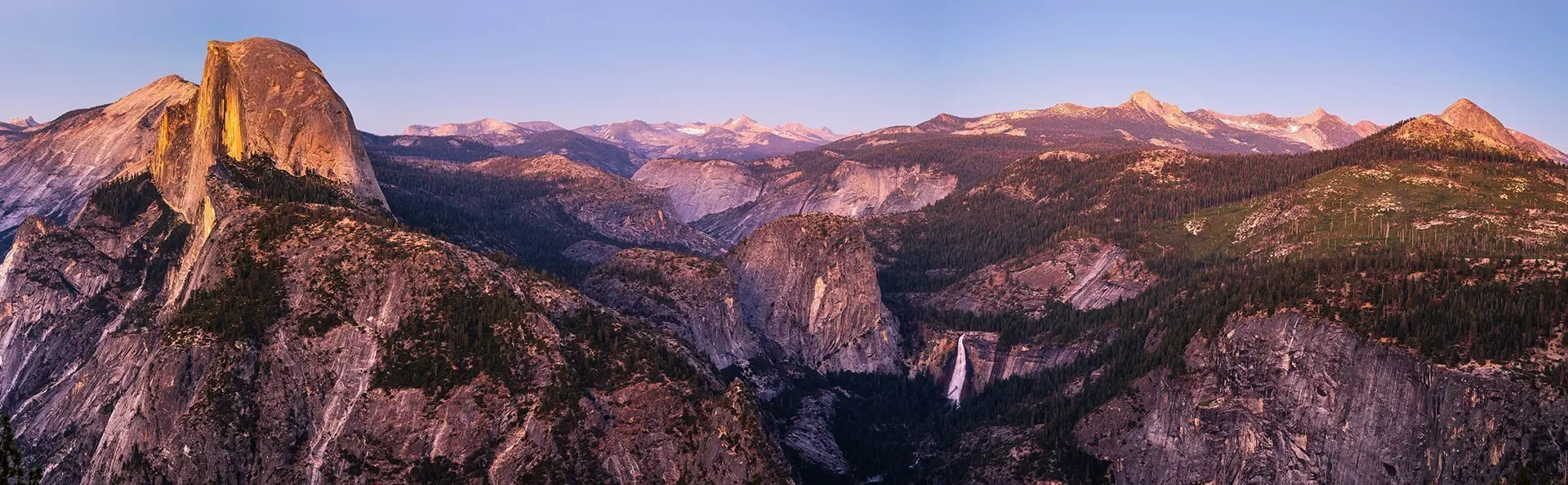 Panoramautsikt från Yosemite National Park