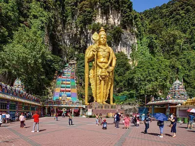 Batu Caves utanför Kuala Lumpur, Malaysias huvudstad