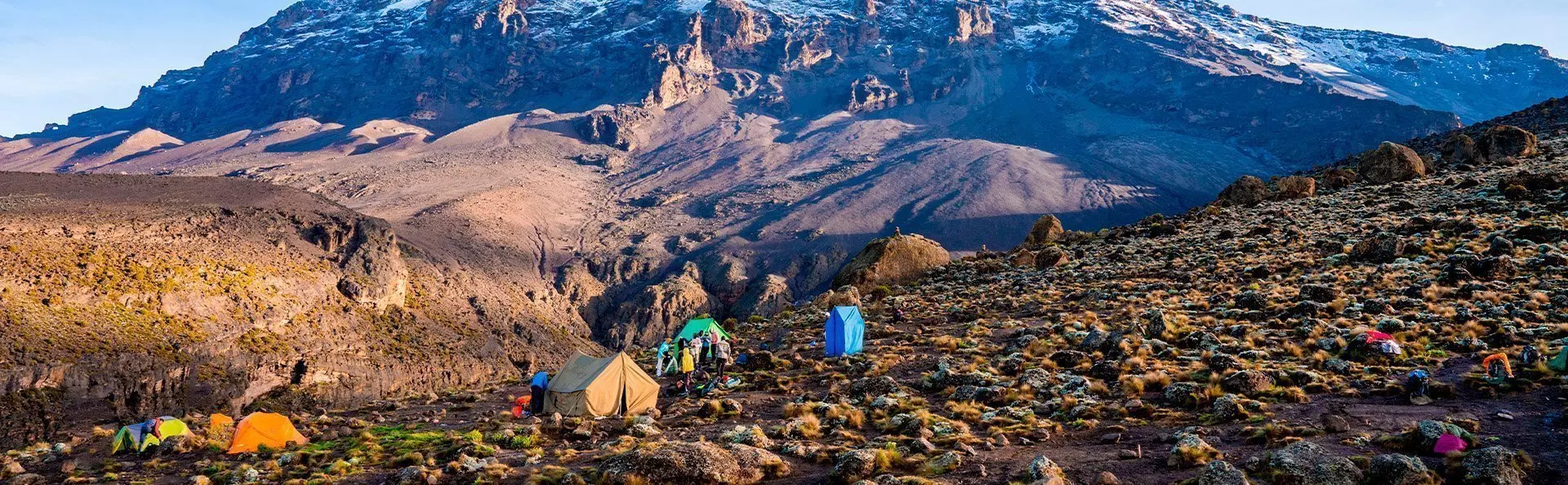 Utsikt över Kilimanjaro från Machame-rutten