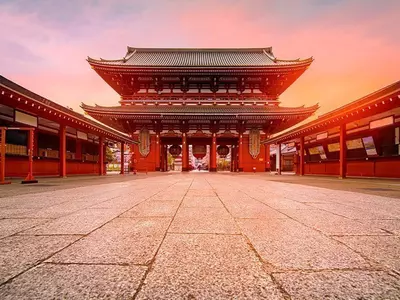 Sensoji-templet i Asakusa i Tokyo