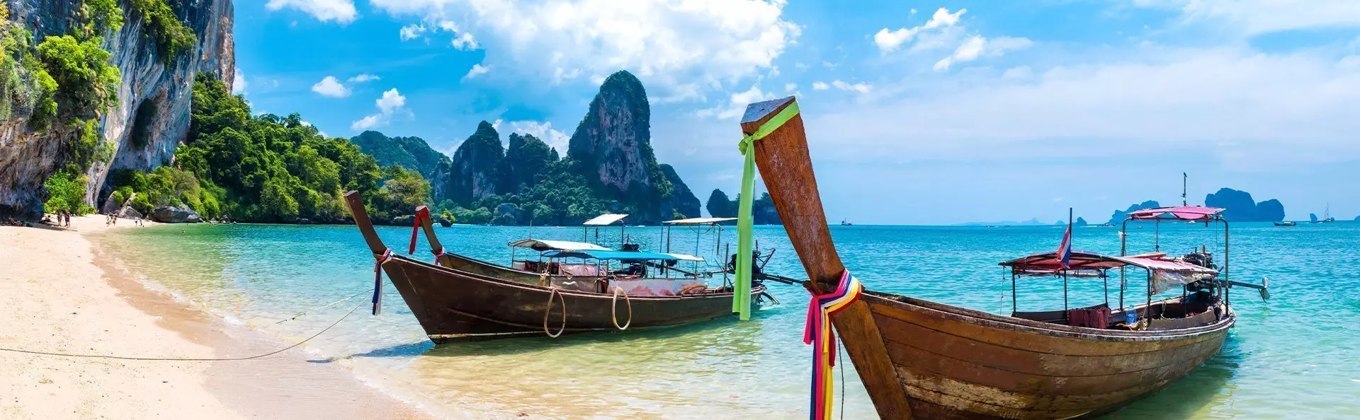 Railey beach vid Krabi, Thailand