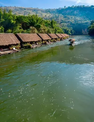 River Kwai Jungle Rafts vid floden Kwai