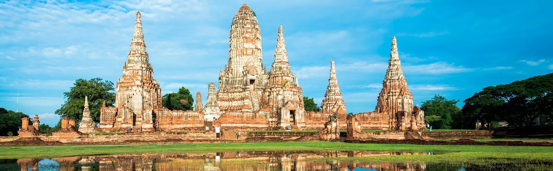 Templet Wat Chaiwattanaram i Ayutthaya i Thailand.