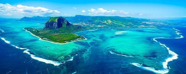 Översiktsbild från Mauritius